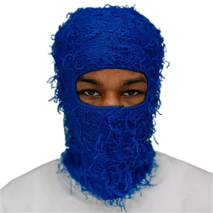 Distressed Knitted Ski Mask