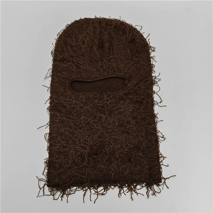 Distressed Knitted Ski Mask